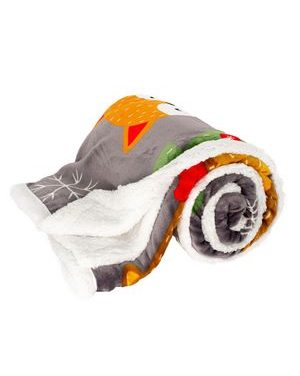 Deka 150 x 200 cm, s beránkem, mikroflanel, 460 GSM