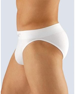 Pánské slipy s úzkým bokem, úzký bok, bezešvé, jednobarevné Bamboo PureLine 50003P - bílá