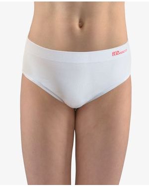 GINA dětské kalhotky klasické dívčí, úzký bok, bezešvé, jednobarevné Eco Bamboo 20025P - bílá tomato