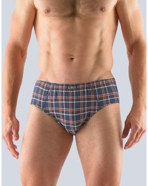 Pánské slipy se širším bokem, širší bok, šité, s potiskem 71104P - lékořice mrkvová