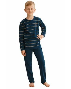 Chlapecké pyžamo Harry tmavě modré s pruhy