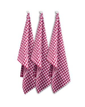 Sada 3 utěrek 50*70 cm, červené káro