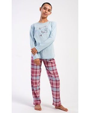 Dětské pyžamo dlouhé Charlotte - světle modrá