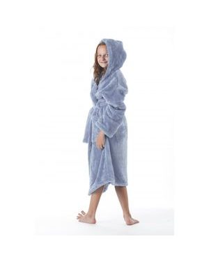 Dětský župan LILLY A JACK extra s kapucí denim