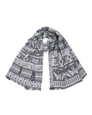 Aztécká bavlněná šála světle šedá