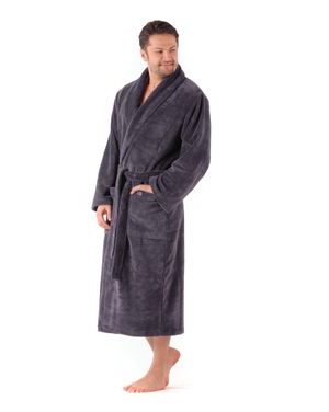 Pánský dlouhý savý župan se šálovým límcem TAMPA antracitová