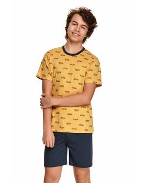 Chlapecké pyžamo Max žluté s auty