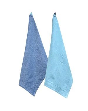 Utěrka, 2 ks, 50 x 70 cm, světle a tmavě modrá