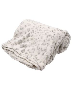 Deka 150 x 200 cm, 220 GSM, Bílá se vzorem