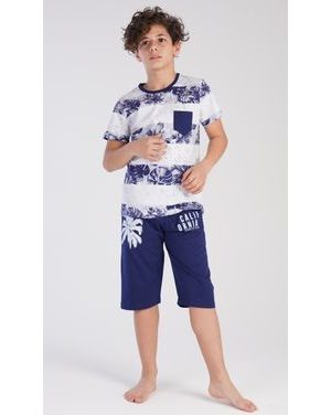 Dětské pyžamo kapri Patrik - tmavě modrá