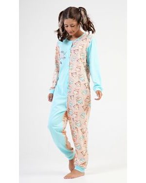 Dětský overal Sovičky - azurová