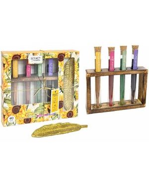 Dárková sada vonných tyčinek ve skleněných tubách Secret garden