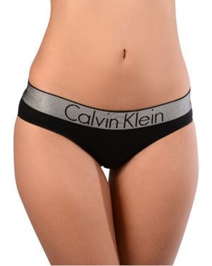 Dámské kalhotky CALVIN KLEIN QF4055E černé