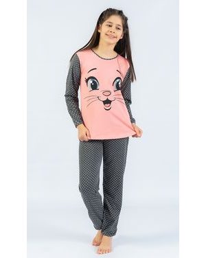 Dětské pyžamo dlouhé Malý miláček - lososová