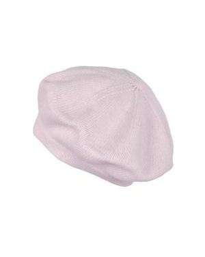 Teplý vlněný baret růžový