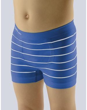 GINA dětské boxerky chlapecké, kratší nohavička, bezešvé Bamboo 25997P - atlantic bílá