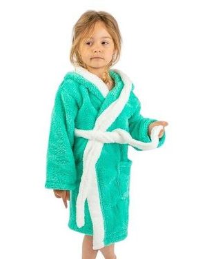 Dětský župan Králíček zelený s ušima