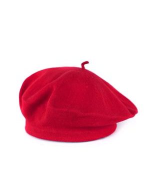Baret - červený