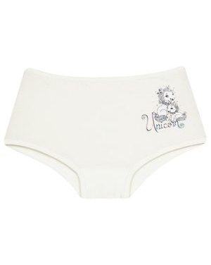 Dětské kalhotky šortky Jednorožci - smetanová