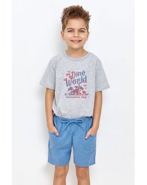 Chlapecké pyžamo Zane šedé s dinosaurem