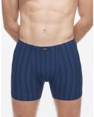 Pánské boxerky delší nohavička, šité 74183 - lékořice sv. modrá