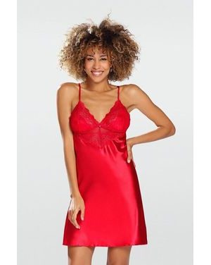 Saténová košilka Frances červená