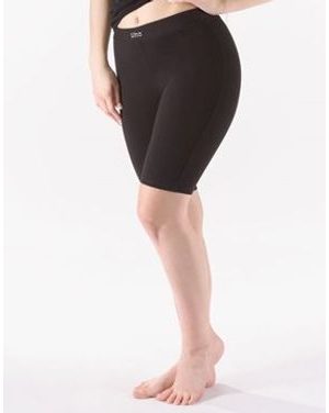 Dámské legíny kratší, krátké, šité, klasické, jednobarevné 93019P - černá