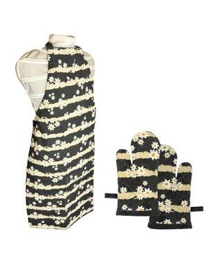 Dětská sada – zástěra a chňapka 50*70 + 10*22 cm, Květina