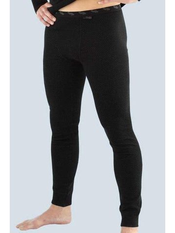 Pánské spodky GINA Merino 86002P - černá šedá