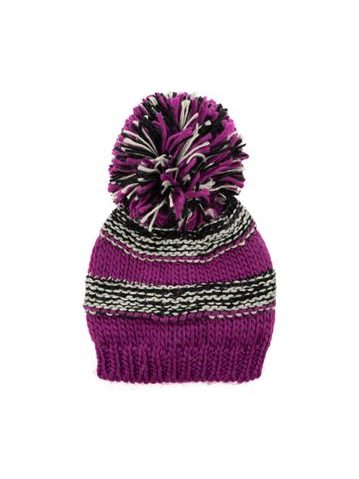 Zimní čepice - burgundská