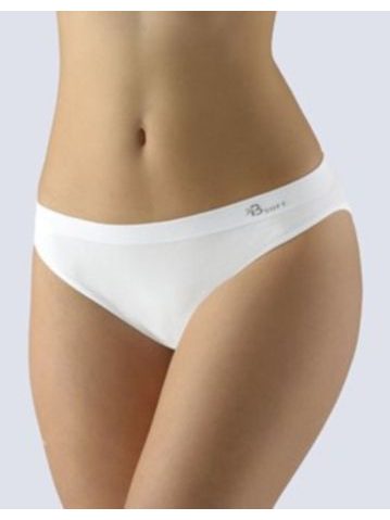 GINA dámské kalhotky klasické s úzkým bokem, bezešvé, Bamboo Soft 00046P - bílá