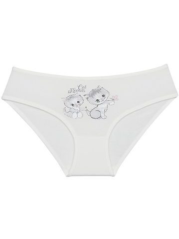 Dětské kalhotky Cat friends - smetanová