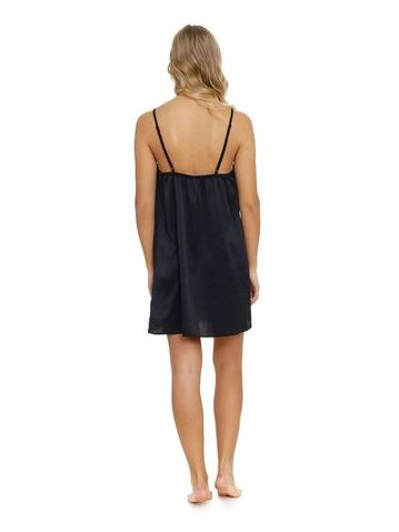 Saténová košilka Iga black černá