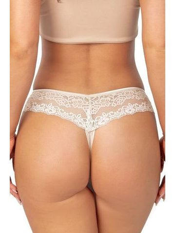 Tanga s krajkou 230 béžová