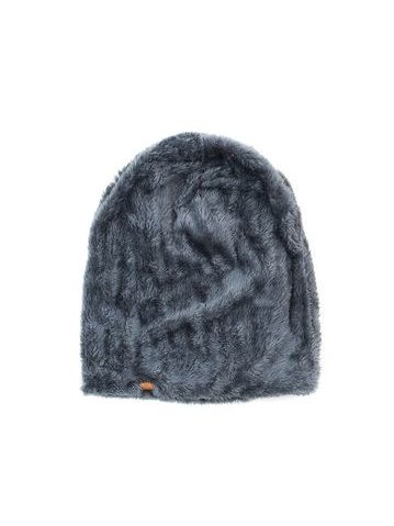 Oboustranná kožíšková čepice šedá