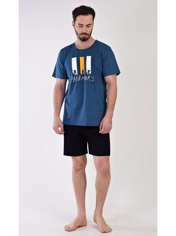 Pánské pyžamo šortky Oliver - petrolejová