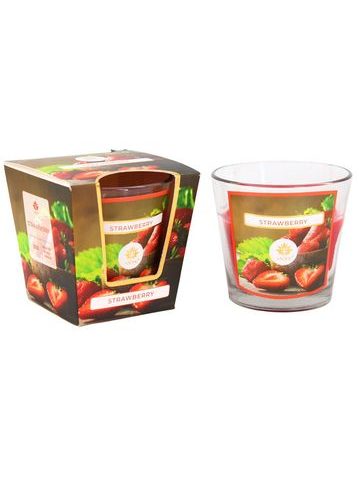 ARÔME Svíčka 120 g, ve skle, Strawberry