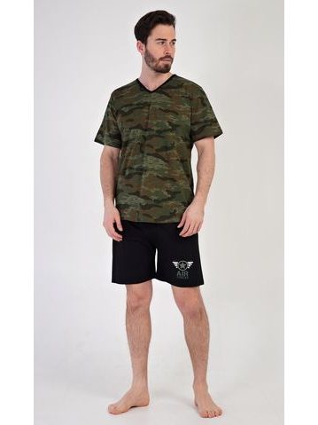 Pánské pyžamo šortky Air forces - khaki