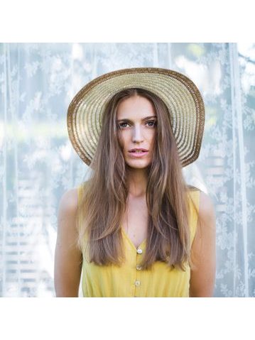 Klobouk pastelový béžovo růžový