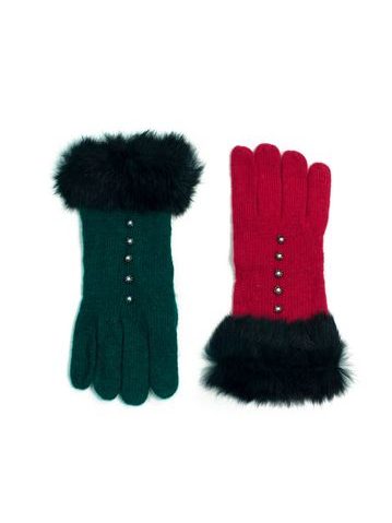 Bílé palčáky s růží