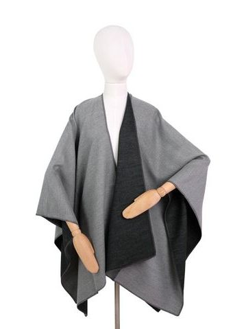 Pončo Eris - tmavošedá