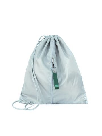 Šedý vak na záda se zipem