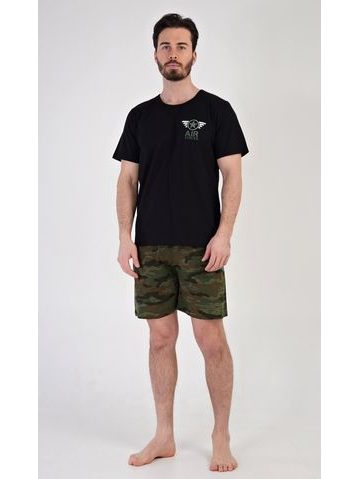 Pánské pyžamo šortky Air - černá