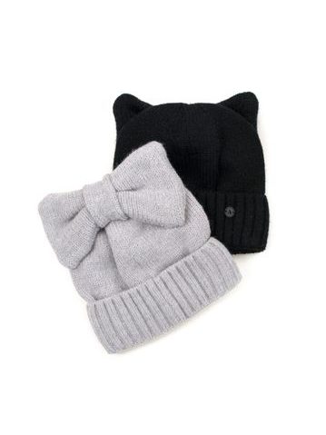 Čepice beanie Stříbrná nit šedá