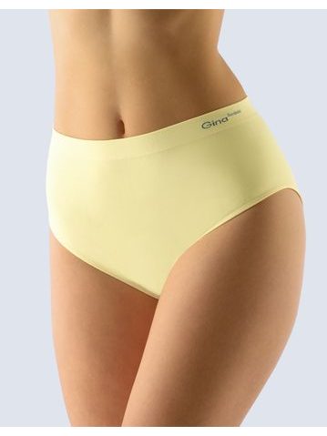 Dámské kalhotky klasické ve větších velikostech, větší velikosti, bezešvé, jednobarevné Bamboo PureLine 01001P - vanilková