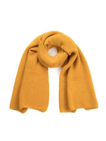 Klasická zimní šála žlutá
