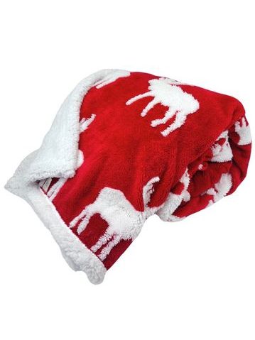 Beránková deka s jacquard vzorem 150 x 200 cm, 480 GSM