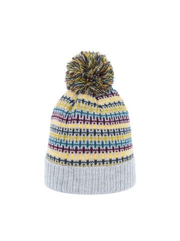 Šedá vzorovaná čepice