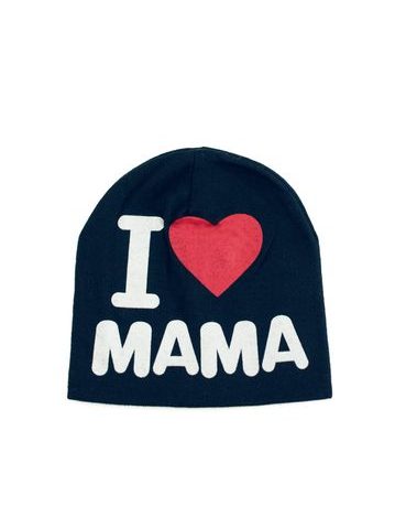 Čepice I love Mama černá