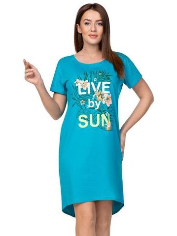 Dámská noční košile Lina tyrkysová